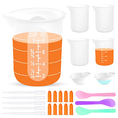 Silicone Resin Measuring Cups Tool Kit