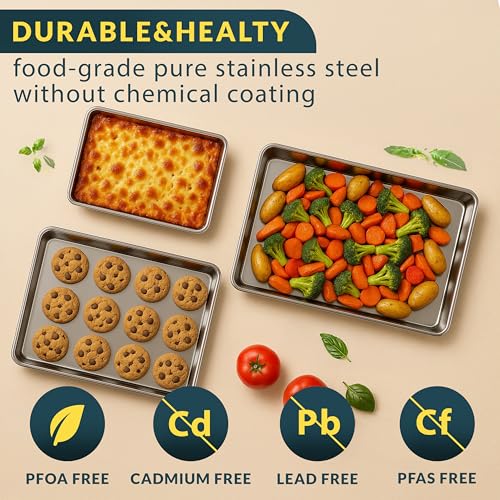 Baker’s Signature Stainless Steel Cookie Sheet Set of 3