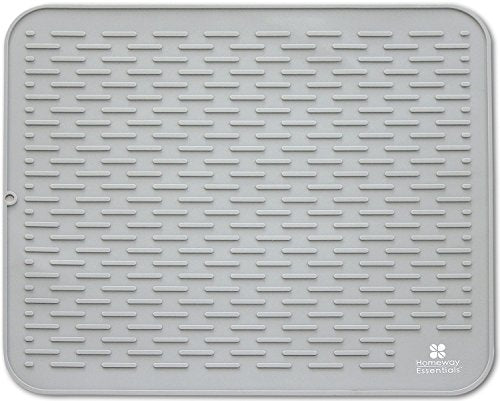 Silicone Dish Drying Mat (Extra Large / Gray)
