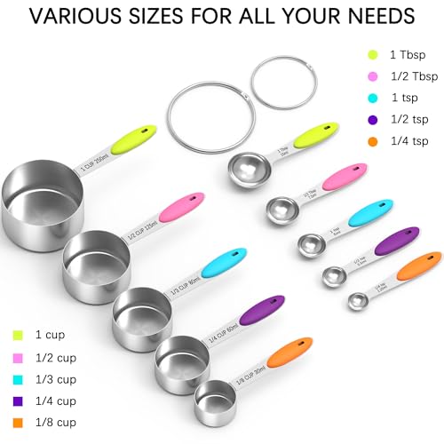 Nesting Measuring Cups and Spoons Set