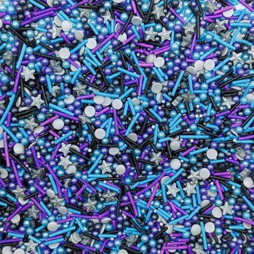 Sprinkles Candy Mix Size Edible Pearls Cake Decorations Cupcake Toppers Cookie Decorating Perfect for Wedding Party Valentine Halloween Christmas Supplies 4.58OZ
