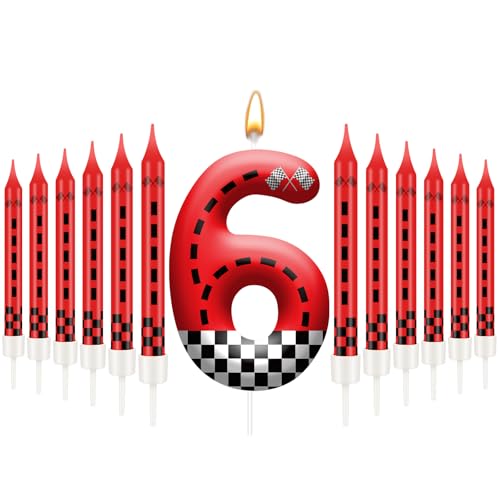 Themed Birthday Candles Set Number Candle Birthday Party Decoration Cake Topper for Party Decoration Theme Party Supplies