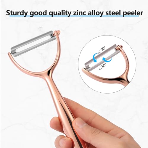 Effortless Y Peeler with Sharp Stainless Steel Blades for Apples