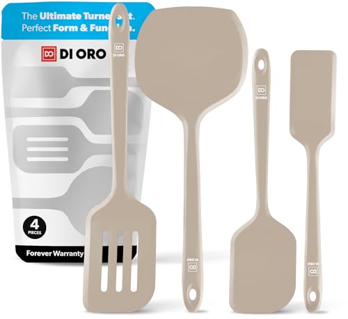 DI ORO Silicone Turner Spatula Set (Clay)