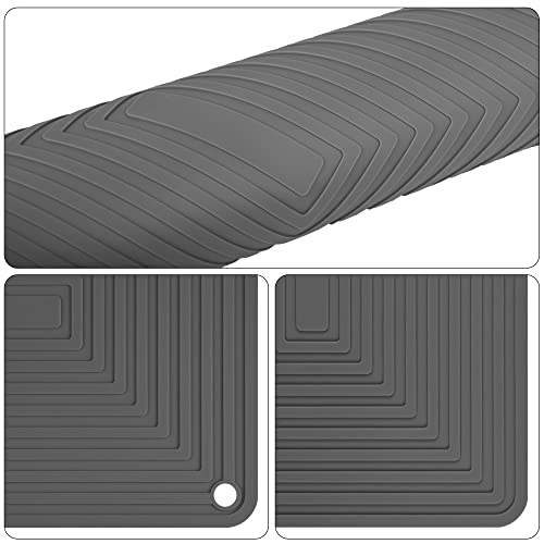 Trivets for Hot Dishes Pots and Pans (A: Dark Grey)