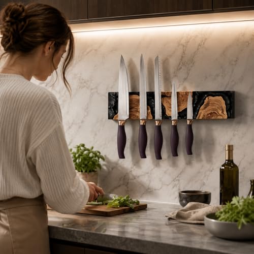 11.8 Inch Magnetic Knife Holder for Wall (Black / 11.8IN)