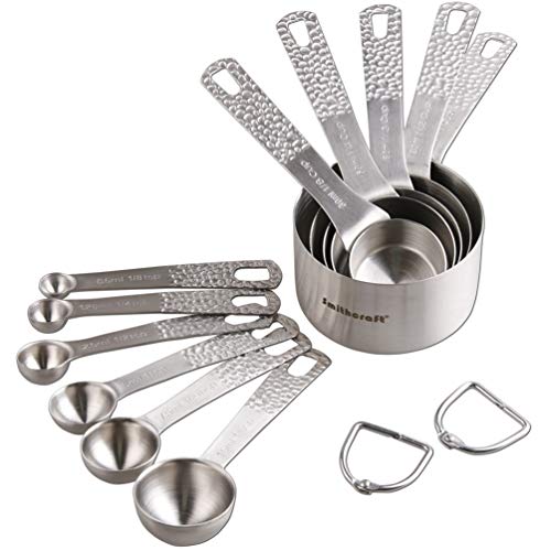 Stainless Steel Measuring Cups and Spoons Set