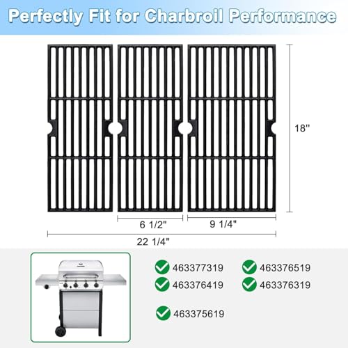 18 Inch Grill Grates for Charbroil Performance 6 Burner