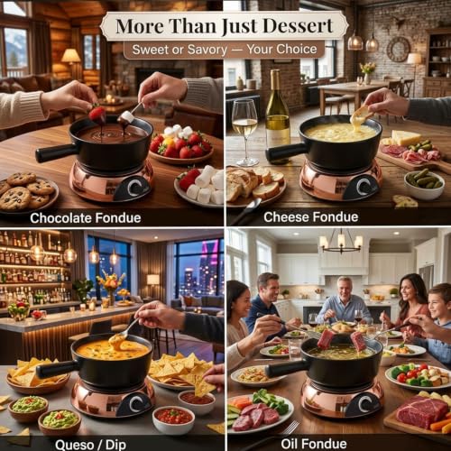 2 QT Electric Fondue Pot for Meat