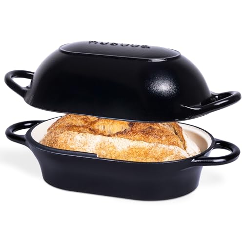 Enamelled Cast Iron Bread Loaf Pot