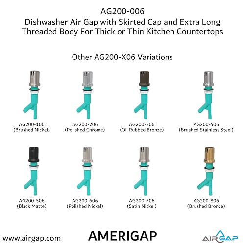 Single Dishwasher Air Gap