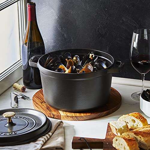 Cast Iron Dutch Oven 5 (5-qt Tall / Matte Black)