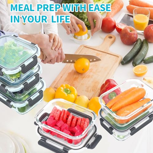 Large Glass Food Storage Containers with Lids