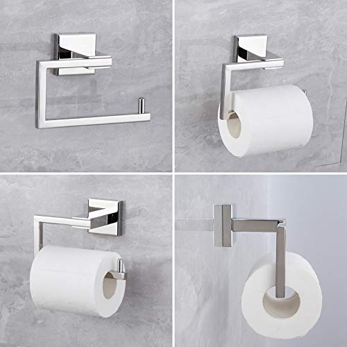 kimzcn Wall Mounted Toilet Paper Paper SUS 304 Stainless Steel Towel Dispenser Tissue Hanger