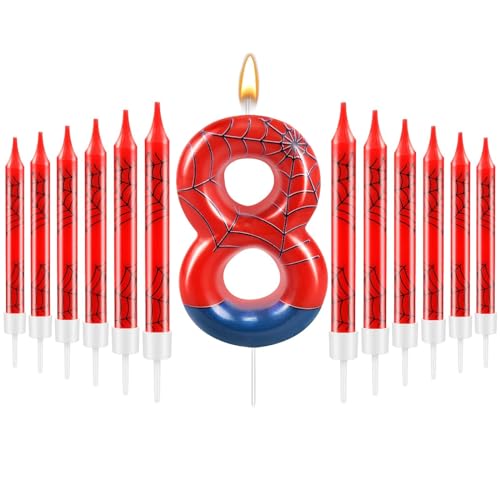 Themed Birthday Candles Set Number Candle Birthday Party Decoration Cake Topper for Party Decoration Theme Party Supplies