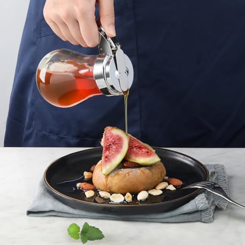 Syrup Dispenser with Chrome Plated Zinc Alloy Top