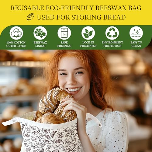 Reusable Beeswax Bread Storage Bag