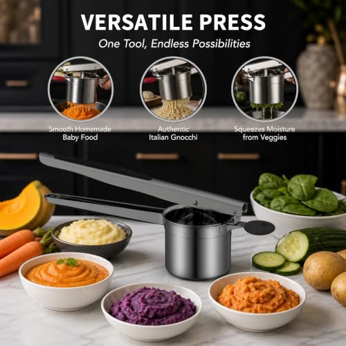 15oz Stainless Steel Potato Masher Ricer