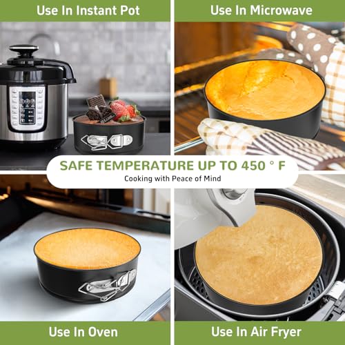 Mini Springform Pan Set for Mini Cheesecake Pizza