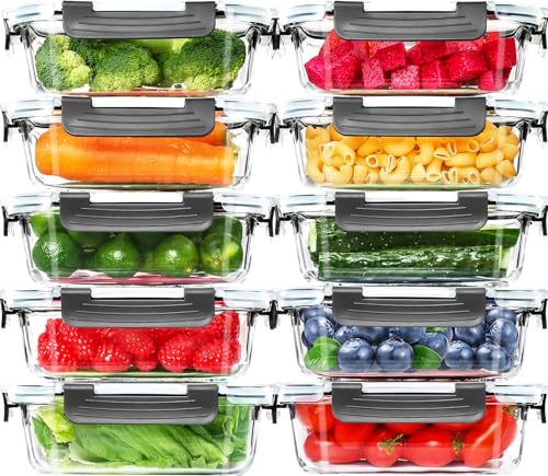 Large Glass Food Storage Containers with Lids