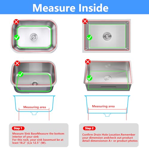Sink Protectors for Kitchen Sink16.2"x 12.5"Center Silicone Sink Mat (16.4"x12.5" / Gray)