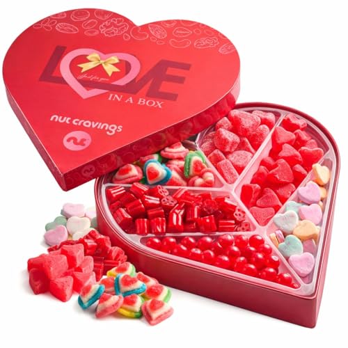 Mixed Nuts Heart Shaped Gift Basket