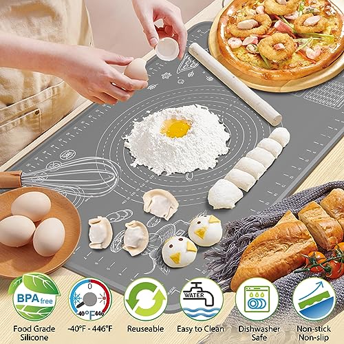Silicone Pastry Mat Extra Thick Non