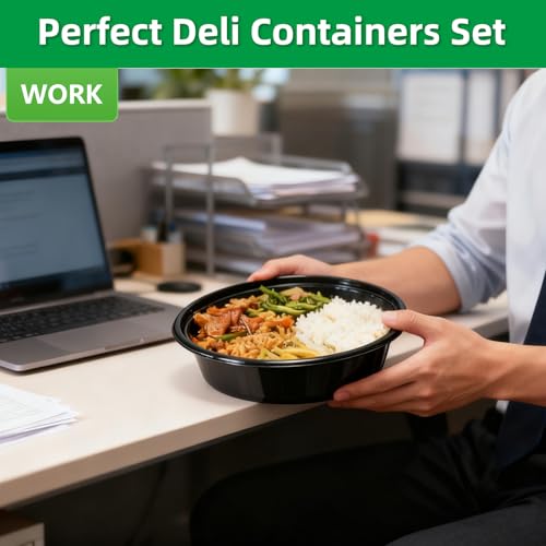 Meal Prep Containers Reusable Food Storage Containers with Lids Round