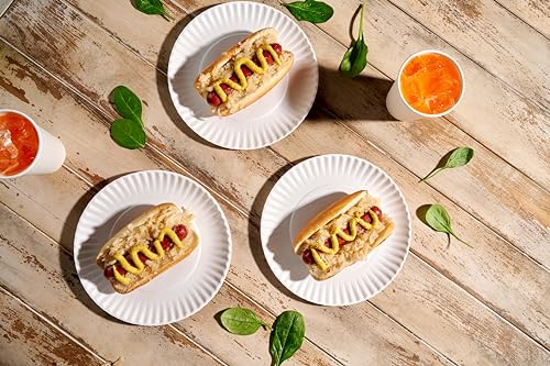 500 Pack Uncoated Paper Plates 9 Inch