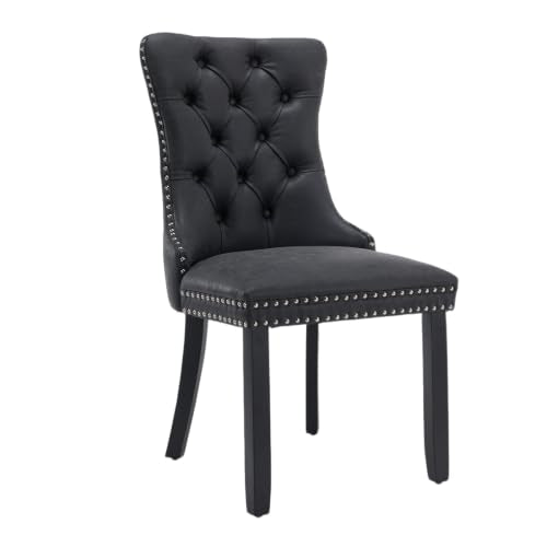 Velvet Upholstered Dining Chairs Set