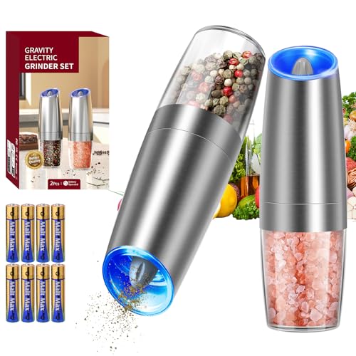 Gravity Salt and Pepper Grinder Set