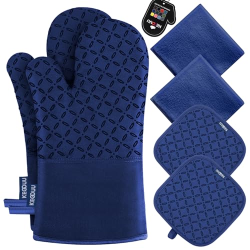 Oven Mitts and Pot Holders 6pcs Set