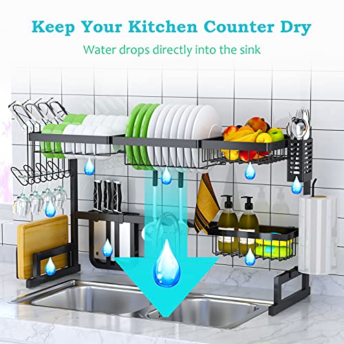 Over The Sink Dish Drying Rack (2-tier)