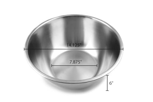 Stainless Steel Mixing Bowl (Stainless Steel / Set of 3 (4.25 - 10.75 Quart))