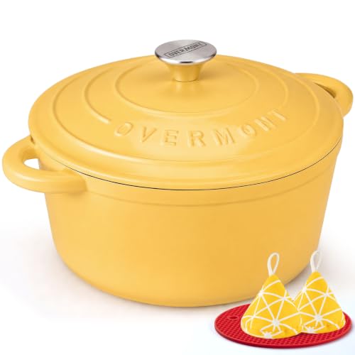 Enameled Cast Iron Dutch Oven (5.5 Quart / Goose Yellow)