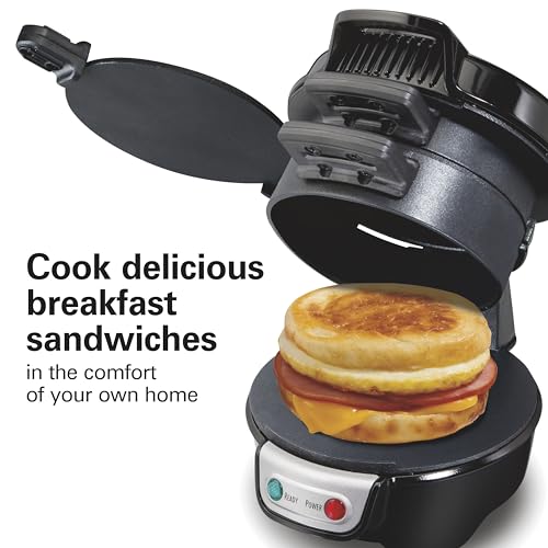 Breakfast Sandwich Maker with Egg Cooker Ring
