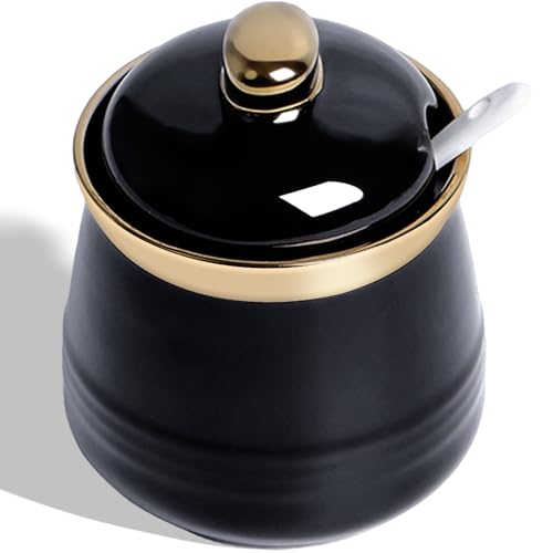 12oz Sugar Bowl with Lid and Spoon