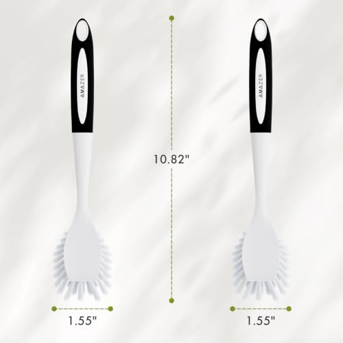 Dish Brush 2 Pack Dish Scrubber with Handle