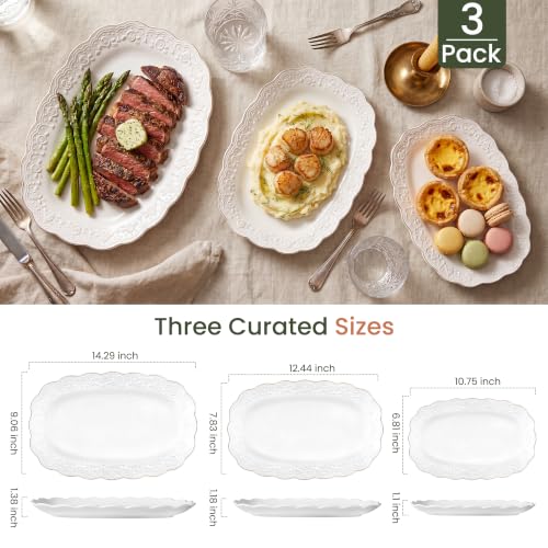 Ceramic Serving Platter Set