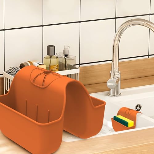 Silicone Sink Saddle Caddy Organizer Rack