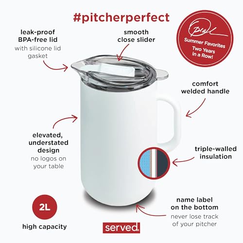 Premium Insulated Pitcher (White Icing)