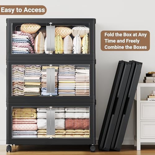 Stackable Storage Bins with Lids