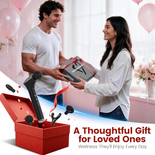 2-in-1 Detachable Muscle Massage Gun Deep Tissue with 20'' Extension Handle, Back and Neck Massager for Pain Relief, Handheld Massager for Shoulder Lower Back Leg Waist, FSA-HSA Eligible
