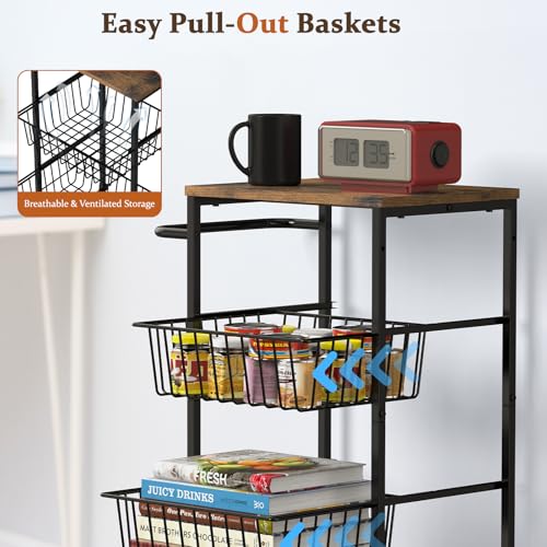 R105 Kitchen Storage Cart on Wheels