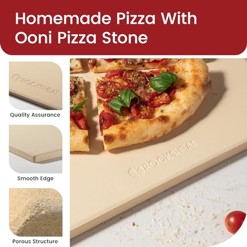 13.2" x 13.2" Square Cordierite Pizza Baking Stone