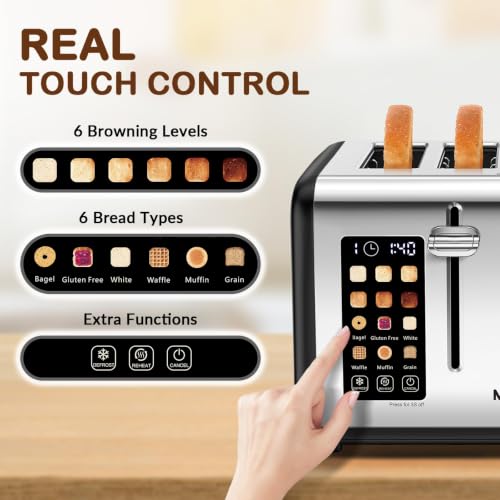 4 Slice Toaster Touch Screen