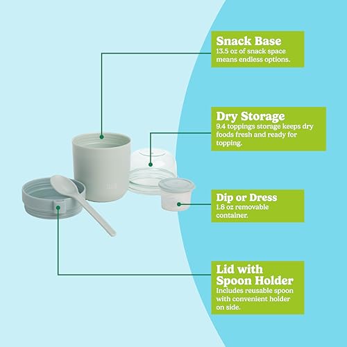 Travel Snack Cups with Spoons