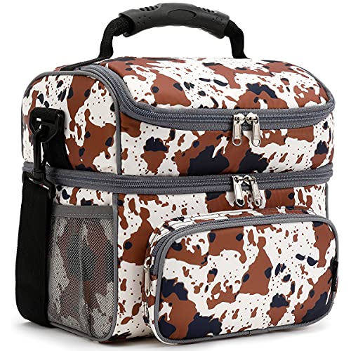 Double Layer Cooler Insulated Lunch Bag Adult Lunch Box Large Tote Bag for Men