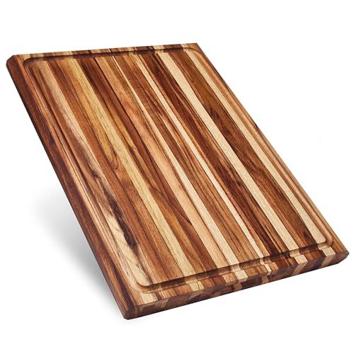 Made in USA Large Thick End Grain Walnut Wood Cutting Board with Non