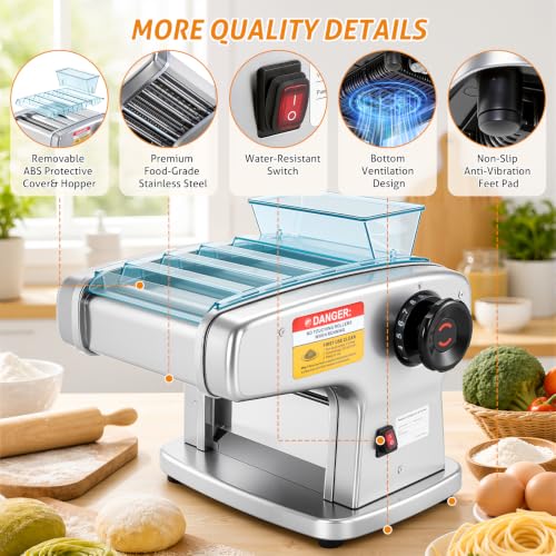 Electric Pasta Maker 4 IN1 Pasta Roller Noodle Pressing Machine